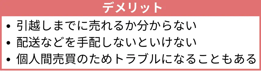 フリマアプリで売るデメリット