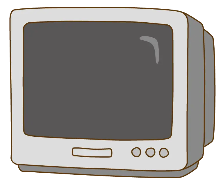 ブラウン管テレビのイラスト