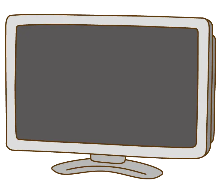 液晶テレビのイラスト